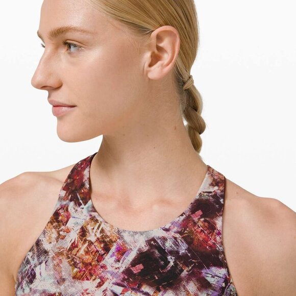 Lululemon Wunder Train Long-Line Bra Medium Support C/D Urbantricity Multi 6 - Picture 3 of 11